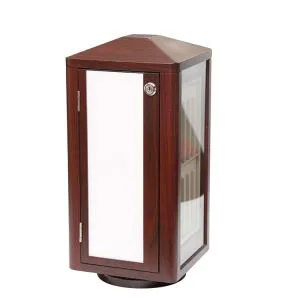 Impiallacciatura rosso orologio cinturini Display rotante